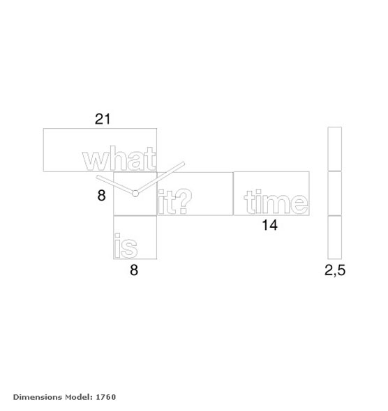 Reloj infantil de pared modelo what time Reloj what time de la marca progetti para decorar salones, cocinas o relojes habitacion infantil