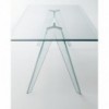 Mesa rectangular Alister de Glas Italia. Mesas cristal.