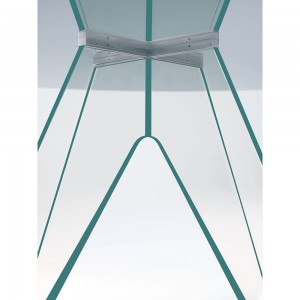 Mesa rectangular Alister de Glas Italia. Mesas cristal.