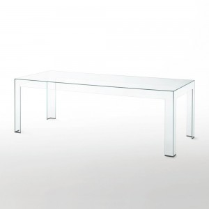Mesa rectangular Atlantis de Glas Italia. Mesas cristal.