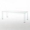 Mesa rectangular Atlantis de Glas Italia. Mesas cristal.