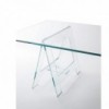 Mesa rectangular Don Cavalletto  de Glas Italia. Mesas cristal.
