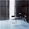 Mesa rectangular Don Cavalletto  de Glas Italia. Mesas cristal.