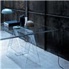 Mesa rectangular Don Cavalletto  de Glas Italia. Mesas cristal.