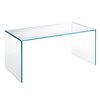 Mesa rectangular Ghiacciolo Ponte  de Glas Italia. Mesas cristal.