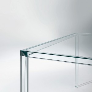 Mesa comedor Luminous  de Glas Italia. Mesas cristal.