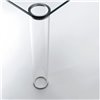 Mesa rectangular Pipeline tavoli alti de Glas Italia. Mesas cristal.