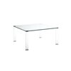 Mesa cuadrada Pipeline tavoli alti de Glas Italia. Mesas cristal.