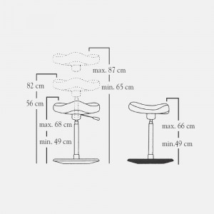 Taburete Move Compact de Variér. Taburetes de diseño ergonómico para niños.