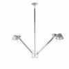 Tolomeo due bracci suspension alluminio Artemide de diseño elegante.