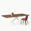 Mesa Artistico Fija Madera de Bontempi. Muebles modernos de diseño italiano.