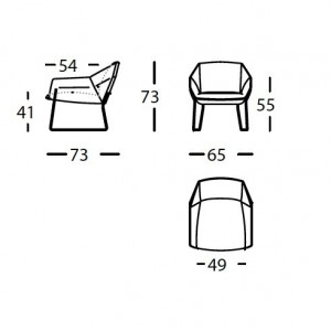 Butaca Nido metal de Sancal. Muebles modernos.