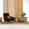 Sillón madera tapizado Soul de Sancal. Butaca diseño.