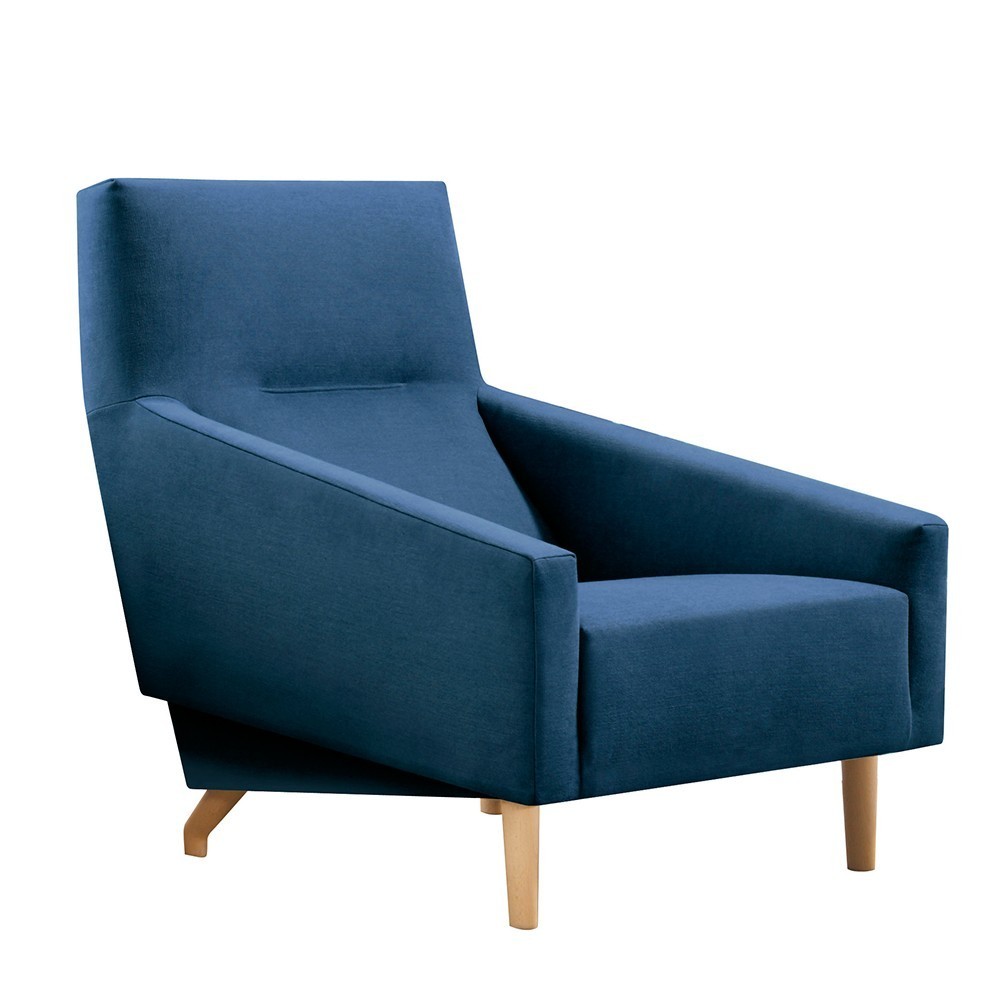 Sillón madera tapizado Soul de Sancal. Butaca diseño.
