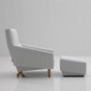 Sillón madera tapizado Soul de Sancal. Butaca diseño.