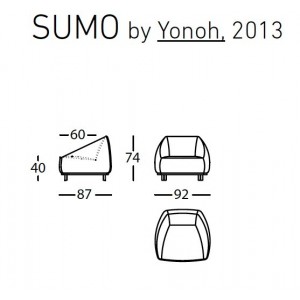 Sillón Sumo de Sancal. Muebles modernos.