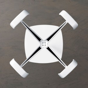 Perchero suelo Quadrangolo de Caimi. Muebles oficina diseño.