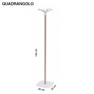 Perchero suelo Quadrangolo de Caimi. Muebles oficina diseño.