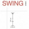 Perchero suelo Swing de Caimi. Muebles oficina diseño.