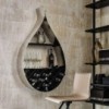 Botellero Drop de Cattelan Italia. Porta-botellas a pared en acero.