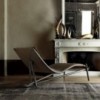 Chaise Longue Donovan de Cattelan Italia con base de acero. Chaise Looungs modernos.