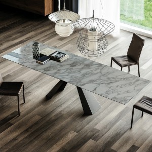 Mesa Eliot Keramik Drive de Cattelan Italia. Mesas de comedor extensibles.