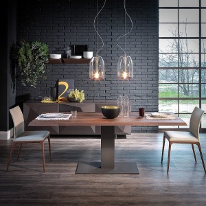 Mesa Elvis Wood Drive de Cattelan Italia. Muebles modernos italianos.