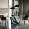 Mesa Skorpio Round de Cattelan Italia. Muebles modernos italianos. Mesas redondas.