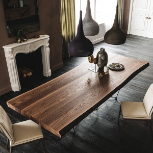 Mesa Gordon Deep Wood de Cattelan Italia. Muebles modernos italianos.