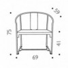 Butaca Mingx de Driade. Mobiliario de diseño de sillas para interiores.