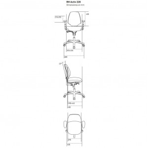 Silla Activ 220 de RH Sillas. Sillas oficina. Sillas de trabajo modernas.