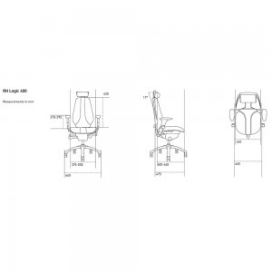 Silla Logic 400 Elegance de RH Sillas. Sillas oficina. Sillas de trabajo.