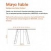 Mesa Maya de Discipline. Muebles y complementos de diseño para hogar.