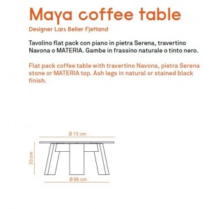 Mesa Maya coffee de Discipline. Muebles y complementos de diseño para hogar.
