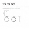 Mesita Tea for two de Discipline. Taburetes de diseño.