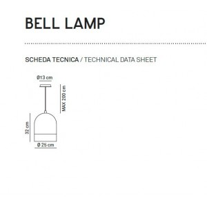 Lámpara Bell lamp de Discipline. Tienda online lamparas modernas.