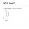 Lámpara Bell lamp de Discipline. Tienda online lamparas modernas.