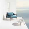 Sillón Terramare de diseño moderno para espacios exteriores de Emu.