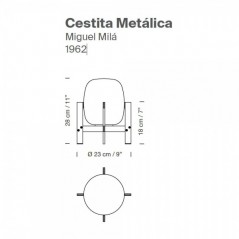 Lámpara sobremesa Cestita Metálica 1962 SantaCole