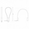 Lámpara de sobremesa Fluida perfecta para espacios interiores de Martinelli Luce.