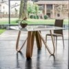 Mesa Butterfly Fija Redondeada de Tonin Casa. Muebles modernos de hogar.