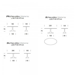 Mesa Imperial de Tonin casa. Muebles modernos de hogar.