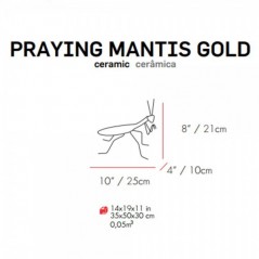 Escultura Praying Mantis Color Mambo