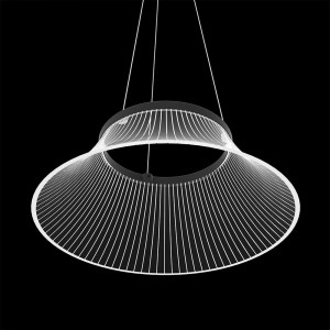 Lámpara suspensión Plissè  perfecta para estancias interiores de Martinelli Luce.