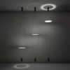 Lámpara suspensión Coassiale elegante y moderna diseñada por Martinelli Luce.