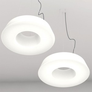 Lámpara suspensión Circular Pol con gran diseño elegante de Martinelli Luce.