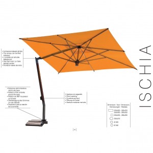 Parasol Ischia de Fim Parasoles. Toldos y sombrillas modernas.