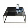 Mesa de centro Quadro cristal de Sovet. Mesas de centro moderna con sobre espejado.