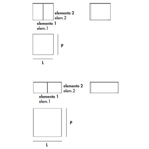 Mesa centro Regolo cuadrada cristal de Sovet Italia. Mesas y complementos de diseño.