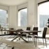 Mesa Artistico Fija Madera de Bontempi. Muebles modernos de diseño italiano.